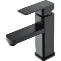 OEM Rubinetto per acqua calda e fredda in acciaio inossidabile per bagno, rubinetto a risparmio idrico, nero