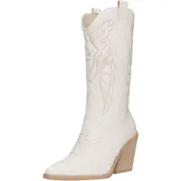 Salinyang Stivale da cowboy bianco
