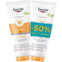 Eucerin Sun Gel Crema Toque Seco SPF50+ Duplo 2x200ml