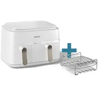 Philips Airfryer Serie 3000 da 9.0L con doppio cestello + accessorio Friggitrice ad aria NA353/14
