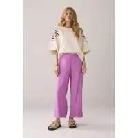 Summum Woman Trousers Tencel Cyclaam Taglia: 40 | Pantaloni Outlet | Donna