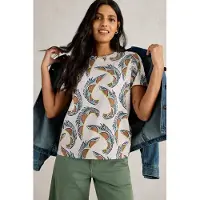 White Stuff Abbie Tee Natural Print Taglia: 8 | Maglie Sportivi Outlet | Donna