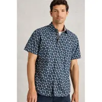 White Stuff Finsbury Koi Printed Shirt Navy Print Taglia: S | Camicie Casual Outlet | Uomo | Blu