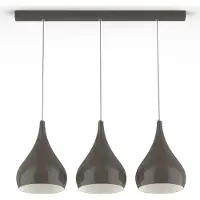 Lumicom Lampada A Sospensione Calice Lineare X3 Bicolore Lucida