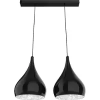 Lumicom Lampada A Sospensione Calice Lineare X2 Bicolore Lucida