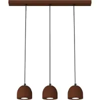 Lumicom Lampada A Sospensione Campanella Linear X3 Monocolore Opaca