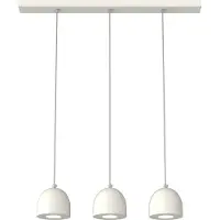 Lumicom Lampada A Sospensione Campanella Linear X3 Monocolore Lucida