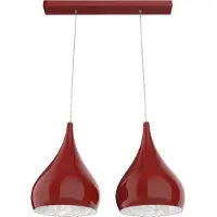 Lumicom Lampada A Sospensione Calice Lineare X2 Bicolore Lucida