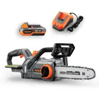 FUXTEC Motosega a batteria FX-E1KS20 SET 2 - 20V | lunghezza lama 25 cm | 3,4 kg | 5m/s | 40 maglie motrici | con batteria 2Ah | con caricabatterie 2,4A