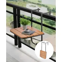 Zerbaco Tavolo da balcone Tavolo sospeso Tavolo sospeso da balcone Tavolo pieghevole pieghevole 595x400 mm