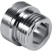 OEM Adattatore per rubinetto da cucina - Rame - Filtro per l'acqua - Aerazione - Da 24 mm a 15 mm - Femmina - Attacco standard - Adattatore con intaglio per chiave - Adattatore per tubo flessibile