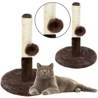 Wisam Torre tiragraffi per gatti 40x30 cm, tiragraffi marrone