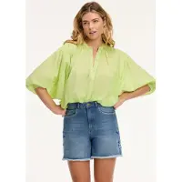 Shiwi Evelyn Blouse Lime Green Taglia: L/XL | Magliette intime Outlet | Donna | Verde