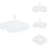 vidaXL Supporto per ombrellone sabbia/acqua 16 L plastica bianca - Supporto per ombrellone