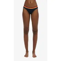 Superdry per donna. W3010358A Slip bikini con logo vintage blu scuro (L), Beachwear, Polister riciclato, Sostenibile, Navy