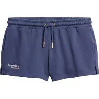 Superdry per donna. W7110427A Pantaloncini con logo essenziale blu scuro (M), Casual, Cotone, Navy