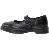 Dr. Martens Ballerine Elphie MJ Mary Jane Shoe Black New Vibrance Croco donne - Nero - 38