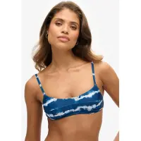 Superdry per donna. W3010368A Top bikini blu tie-dye (XS), Casual, Beachwear, Poliestere