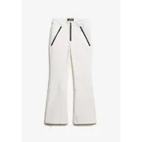 Superdry per donna. WS110171A Pantaloni da sci aderenti in softshell bianco (12 UK = M), Sportivo, Poliamide, Neve