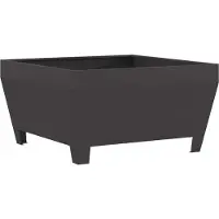 vidaXL Braciere nero, 80 x 80 x 43 cm, acciaio resistente agli agenti atmosferici
