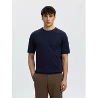 Selected Top A Maglia Uomini Blu L