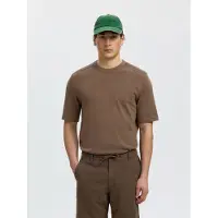 Selected Top A Maglia Uomini Marrone L