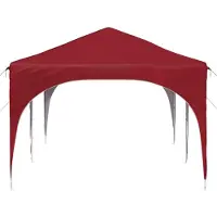 vidaXL Tenda da festa pop-up 575 x 288 x 245 cm, tessuto Oxford rosso bordeaux