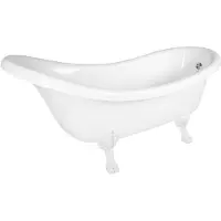 Polysan Vasca da bagno freestanding RETRO 174,5x82x80,5 cm, bianca, piedini bianchi