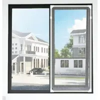 OEM Zanzariera magnetica da balcone - 100 x 130 cm - autoadesiva - repellente per zanzare - per balconi e camere da letto - senza forature - facile da montare - rimovibile