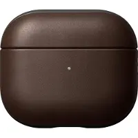 Nomad Custodia Rustic Brown Leather Airpods V3