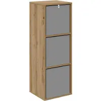 vidaXL Credenza, legno effetto quercia artigianale, 35 x 32 x 99,5 cm