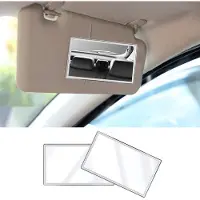OEM Specchi cosmetici autoadesivi per parasole - 2 pezzi - 14,5 x 8,9 cm