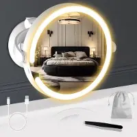 OEM Specchio cosmetico con ingrandimento 20x, luce e regolatore di intensità, altezza regolabile fino a 25 cm