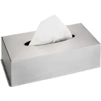 OEM Azomor: eleganti contenitori per tessuti in acciaio inossidabile con finitura lucida, adatti a qualsiasi ambiente