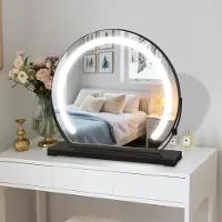 OEM Specchio da trucco illuminato Azomor con rotazione a 360° e temperature di colore regolabili per un'illuminazione perfetta