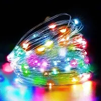 OEM 2 pezzi di tenda luminosa a LED da 15 m alimentata a batterie - Multicolore, per feste, matrimoni e decorazioni d'interni.