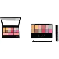 Nouba Trousse 237 Set : Multiuso, Palette Viso, 12 Tonalità, 36 g + Volum, Mascara
