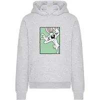 Merchcode Felpa 'Looney Tunes Bugs Bunny Funny Face' grigio sfumato / menta / nero / bianco