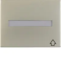 Hager 11547104 Anello di raccordo con coperchio ribaltabile e campo di scrittura in acciaio inossidabile K.5