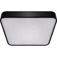 Ideus Plafond a soffitto moderno nero quadrato 50cm per cucina sala da pranzo colore neutro LED 48W TOTEM Struhm