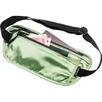 Cocoon Secret Waist Wallet / Silk Custodie per oggetti di valore (30 x 14 cm, olivia)