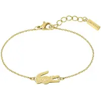 Lacoste Bracciale Placcato Oro Donna Coccodrillo — Bracciale