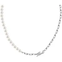 Karl Lagerfeld Elegant Collana with synthetic pearls Pearl KLAYR03