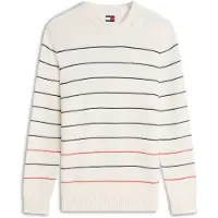Tommy Hilfiger Slim Stripe Sweater Ancient White Stripe Taglia: L | Maglioni a maglia Outlet | Uomo | Bianco