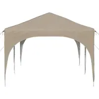 vidaXL Tenda da festa pop-up 575 x 288 x 245 cm in tessuto Oxford color crema