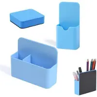 OEM Portapenne magnetico in confezione da 2, scatola portaoggetti magnetica con spugna per lavagna bianca, 2 misure, per l'ufficio e la scuola