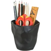 OEM Organizer da scrivania creativo con porta-pennelli da trucco e vano portaoggetti per l'ufficio (nero)