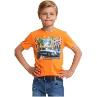 River Woods Normal Fit Basic T-shirt Short Sleeves Electric Orange Taglia: 14 | T-shirt Outlet | Unisex | Arancione