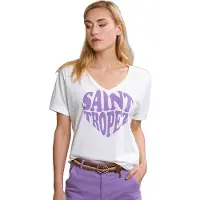 River Woods Off White/purple Fantasy T-shirt Short Sleeves Taglia: S | Maglie Sportivi Outlet | Donna | Bianco