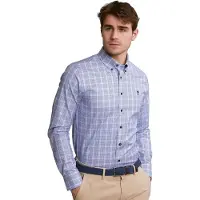 River Woods Custom Fit Checked Shirt Blue Taglia: 3XL | Camicie Casual Outlet | Uomo | Blu